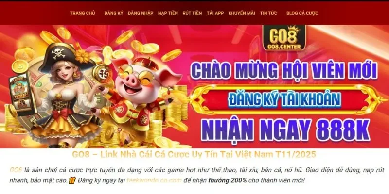 Lưu ý chỉ truy cập link Vào GO8 Chính thức duy nhất - monggo888.com